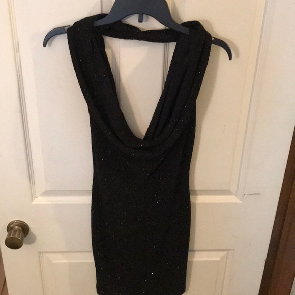 Sparkly black mini dress - Picture 1 of 2